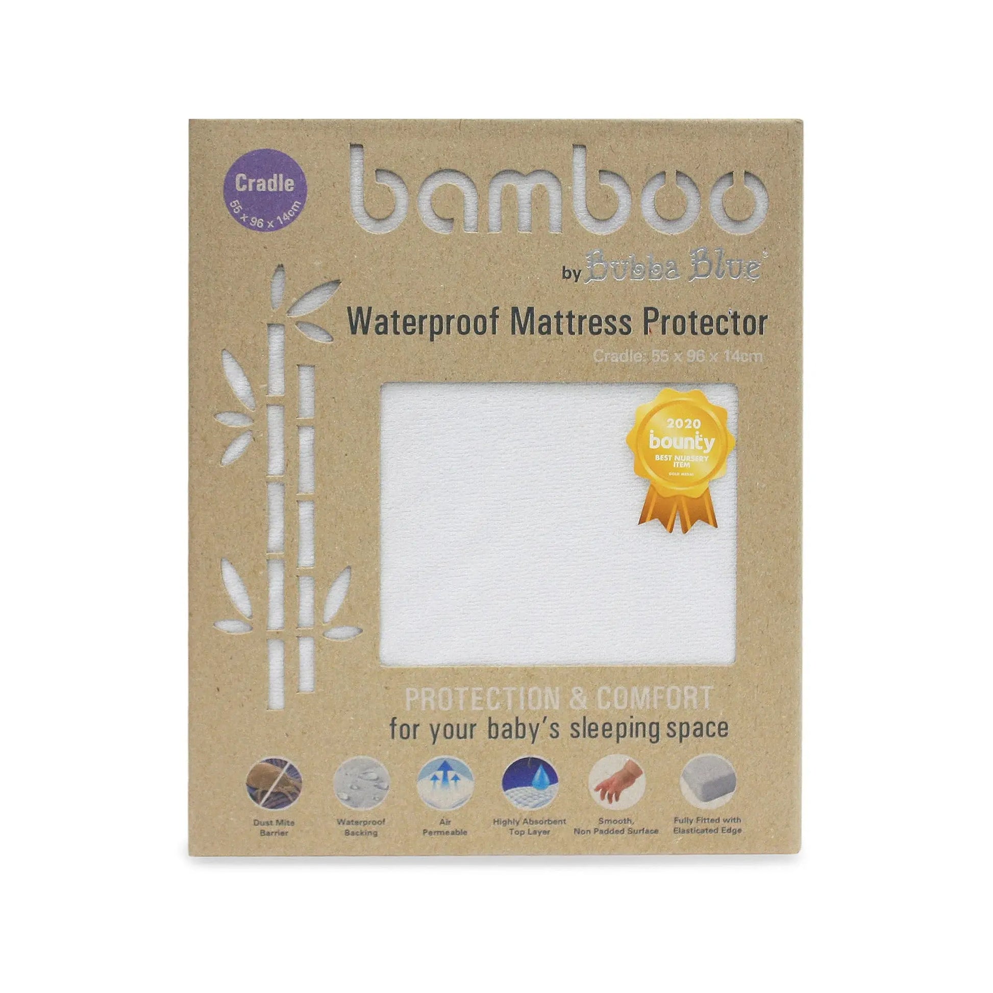 Bubba Blue Bamboo Waterproof Mattress Protector  