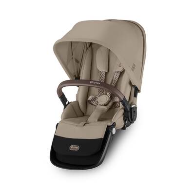 Cybex Gazelle S Stroller + Second Seat Double Pram - Almond Beige
