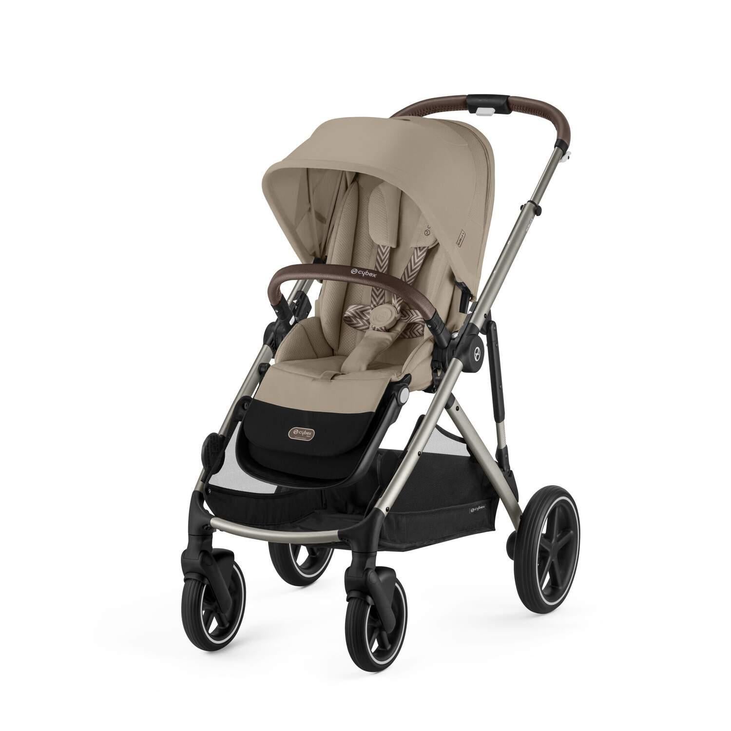 Cybex Gazelle S Stroller + Second Seat Double Pram - Almond Beige