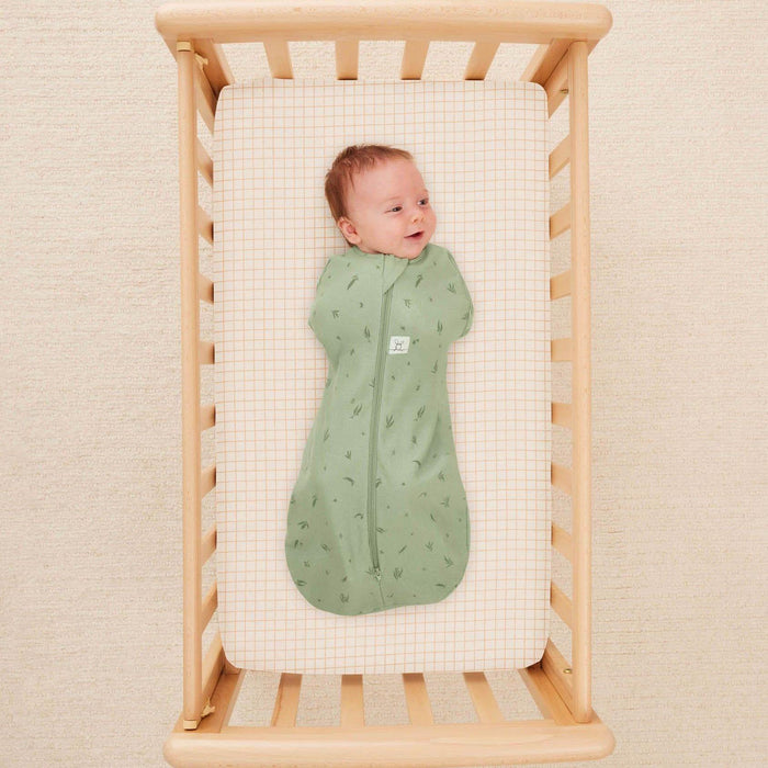 ergoPouch 2-in-1 Waterproof Fitted Sheet - Caramel Grid