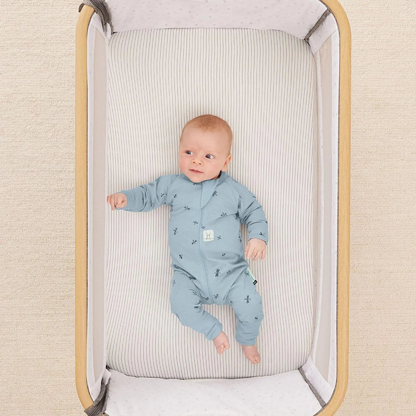 ergoPouch 2-in-1 Waterproof Fitted Sheet - Midnight Stripe