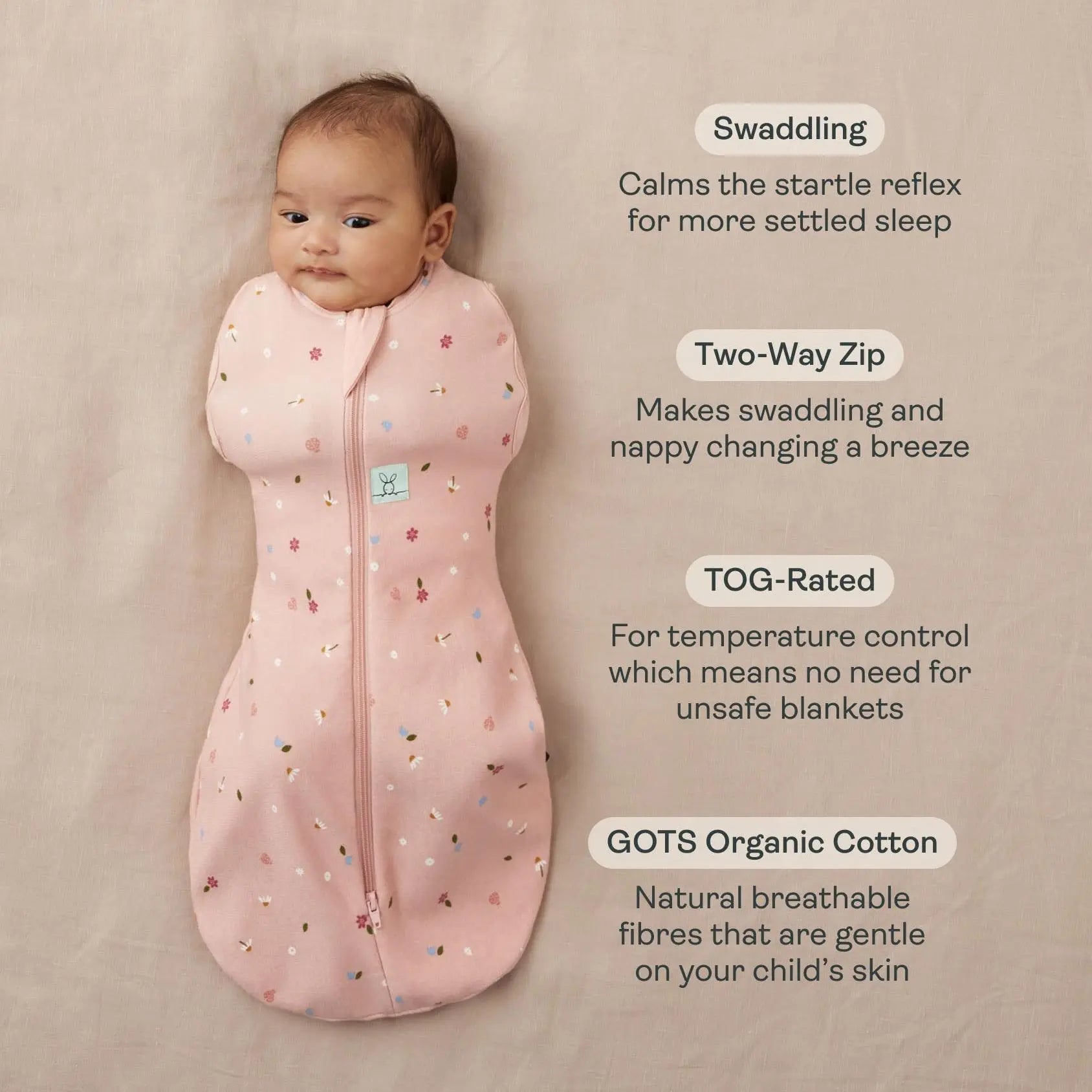 Cocoon Swaddle Bag 1.0 TOG Willow