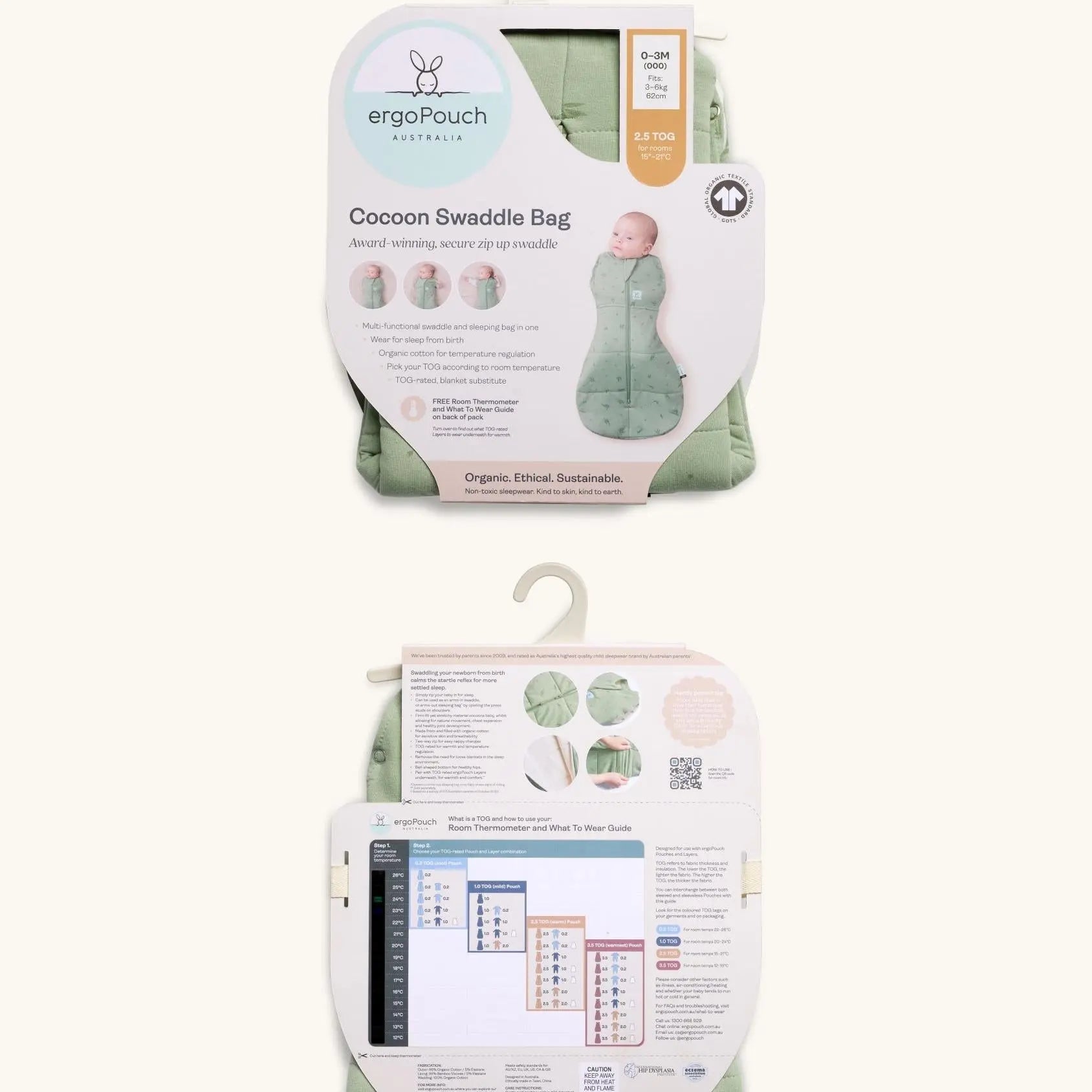 Cocoon Swaddle Bag 2.5 TOG Bon Appetit