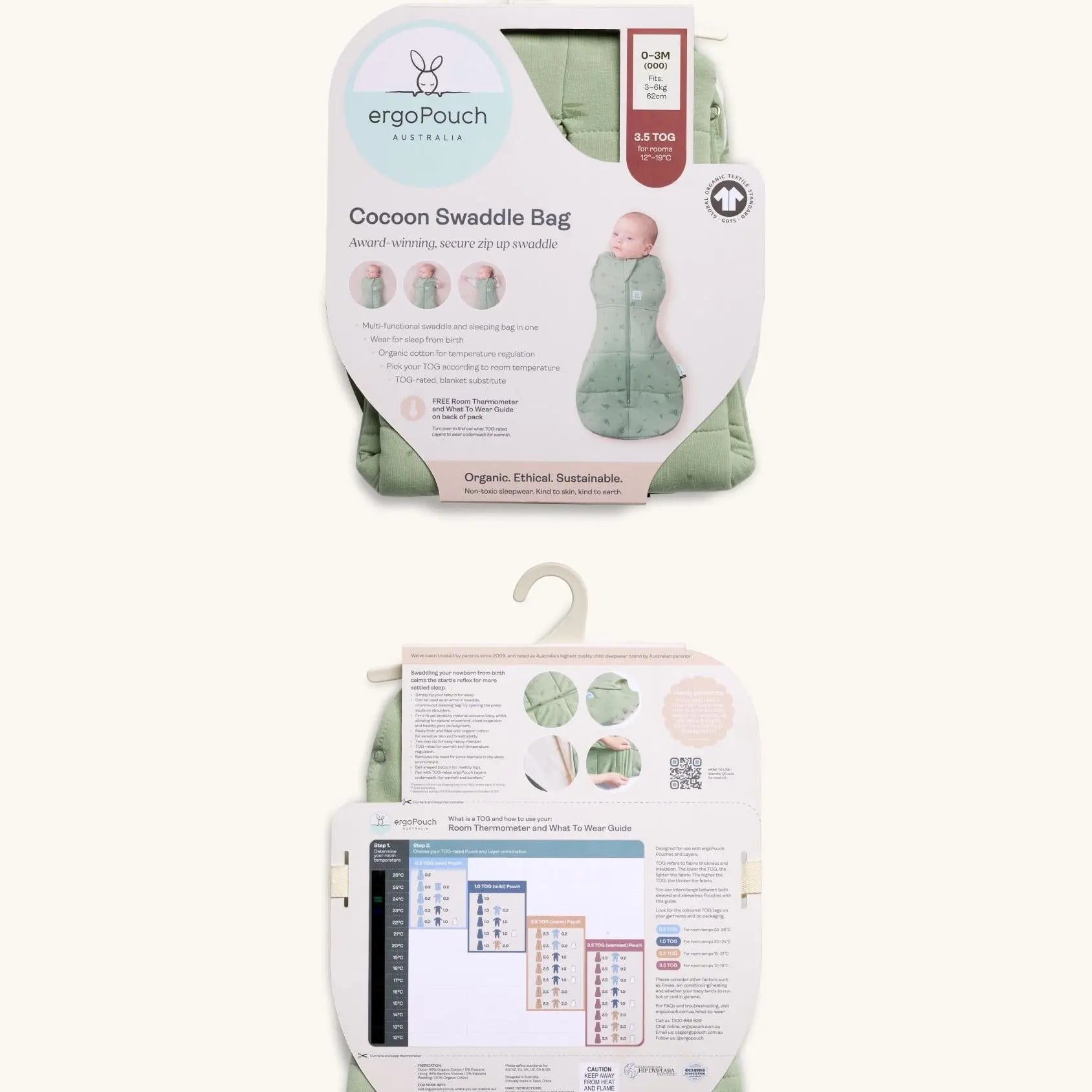 Cocoon Swaddle Bag 3.5 TOG Bon Appetit