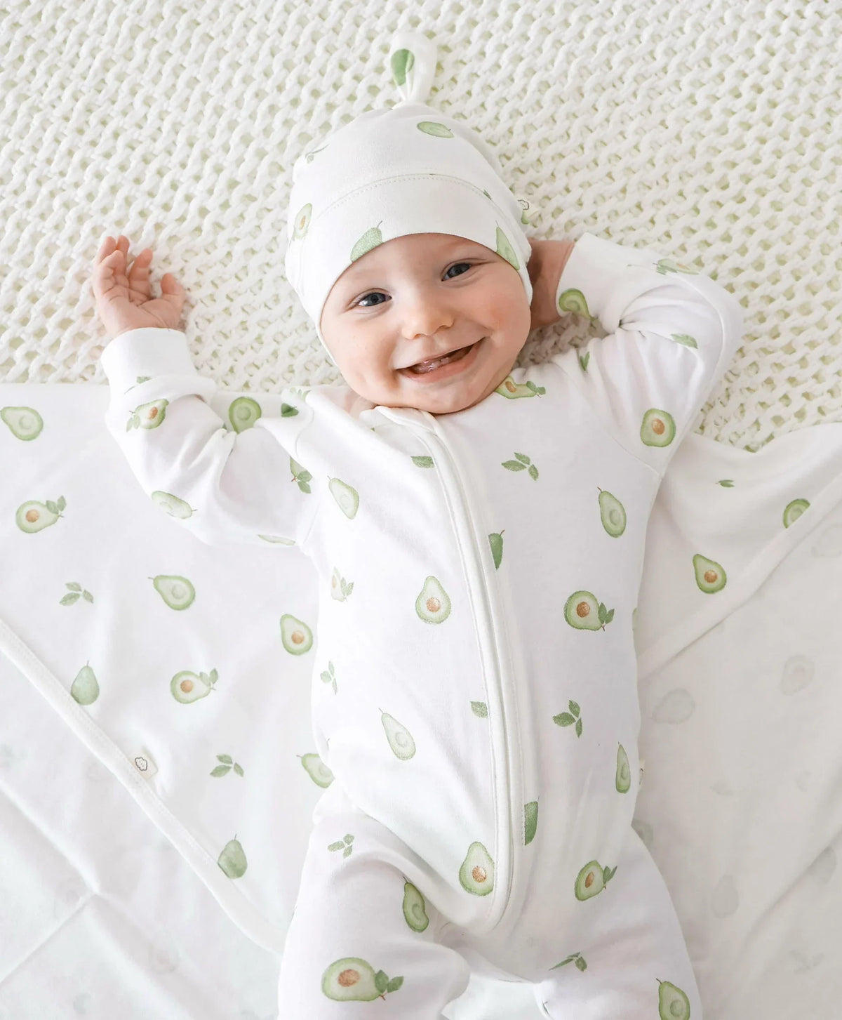Lummi in Colour growsuit in the Avocados print