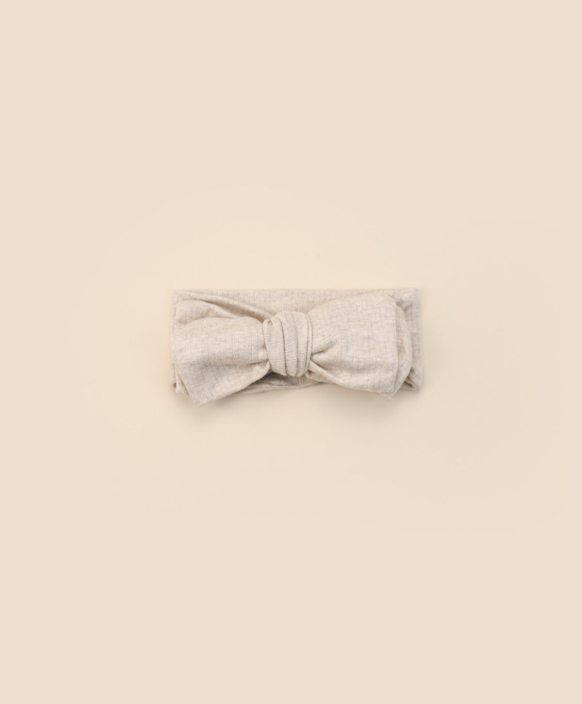 Lummi in Colour baby headband in Oat organic cotton