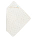 Hooded Towel Cotton Blend Cream Bees
