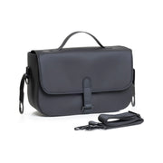 iCandy Organiser Bag in Charcoal attached to a pram handlebar