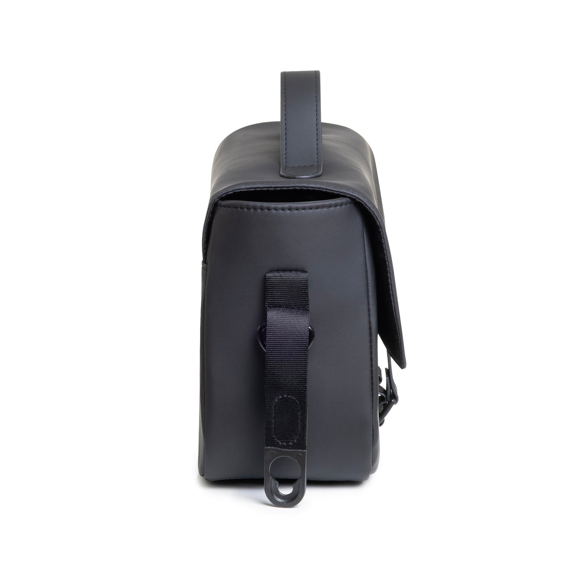 iCandy Organiser Bag in Charcoal worn as a crossbody changing bag