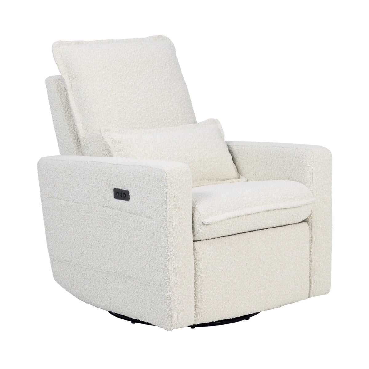 Frankie Electric Recliner Glider Nursery Chair in Vanilla Bouclé
