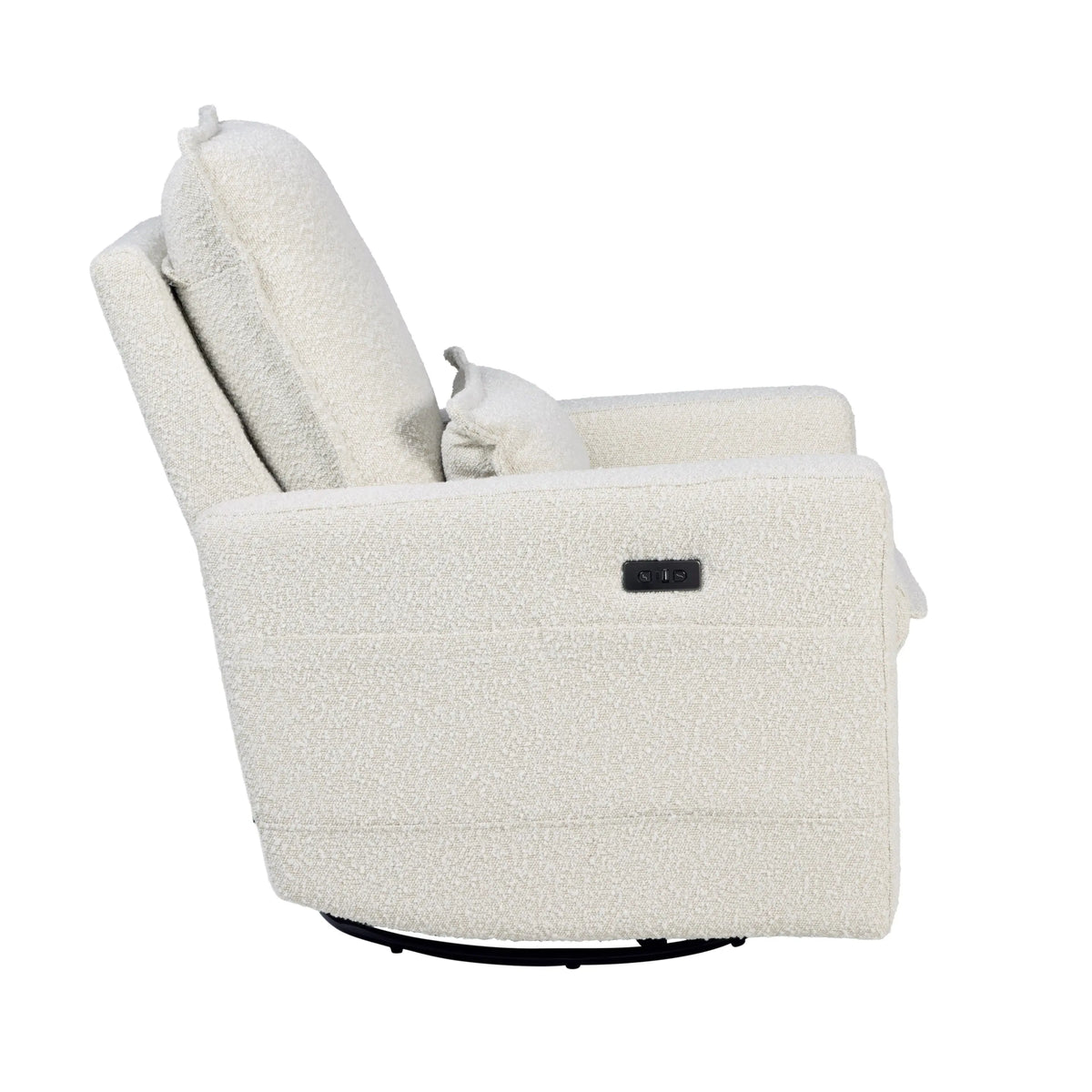 Frankie Electric Recliner Glider Nursery Chair in Vanilla Bouclé
