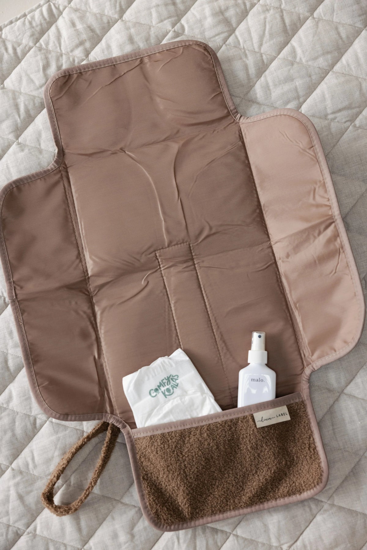 Linen Label Teddy Change Mat Wallet
