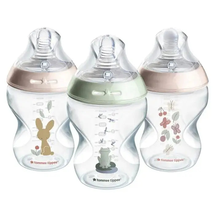 Tommee Tippee Natural Start Anti-Colic Deco Bottle With Slow Flow Teats 260ml 0M+  