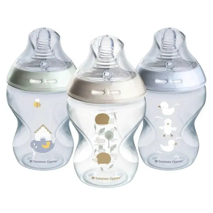 Tommee Tippee Natural Start Anti-Colic Deco Bottle With Slow Flow Teats 260ml 0M+  