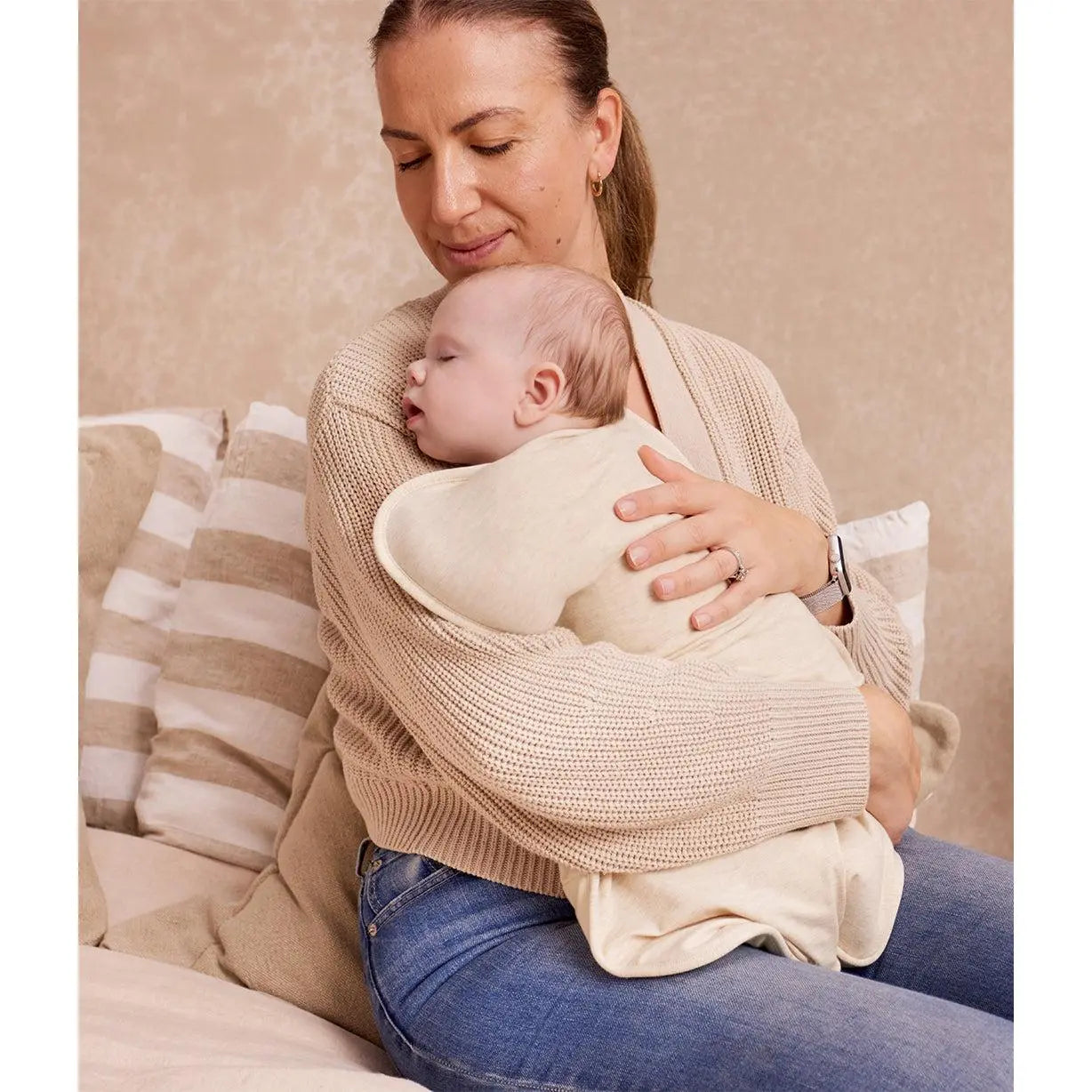 Swaddle Up™ 2.5 TOG Cotton Oatmeal Bees