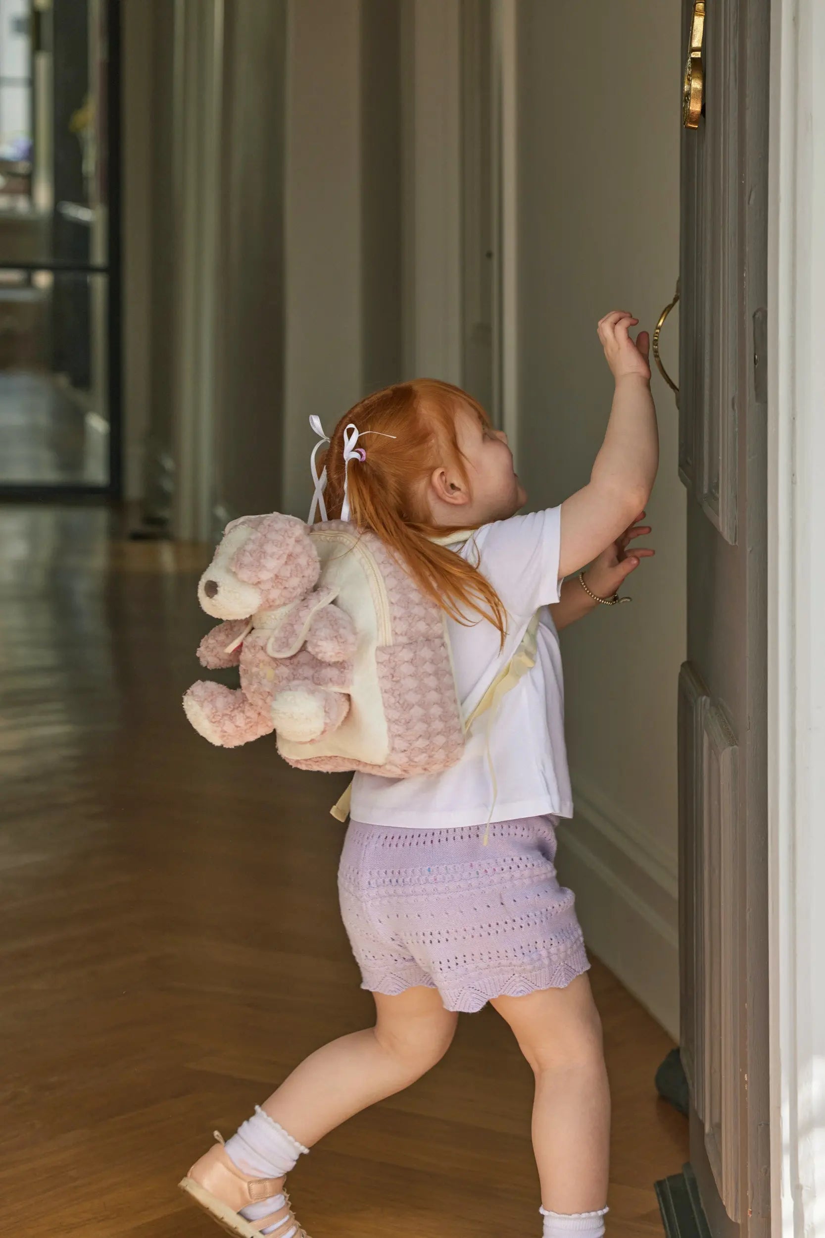 Jiggle & Giggle Plush Puppy Buddy Backpack – Pink