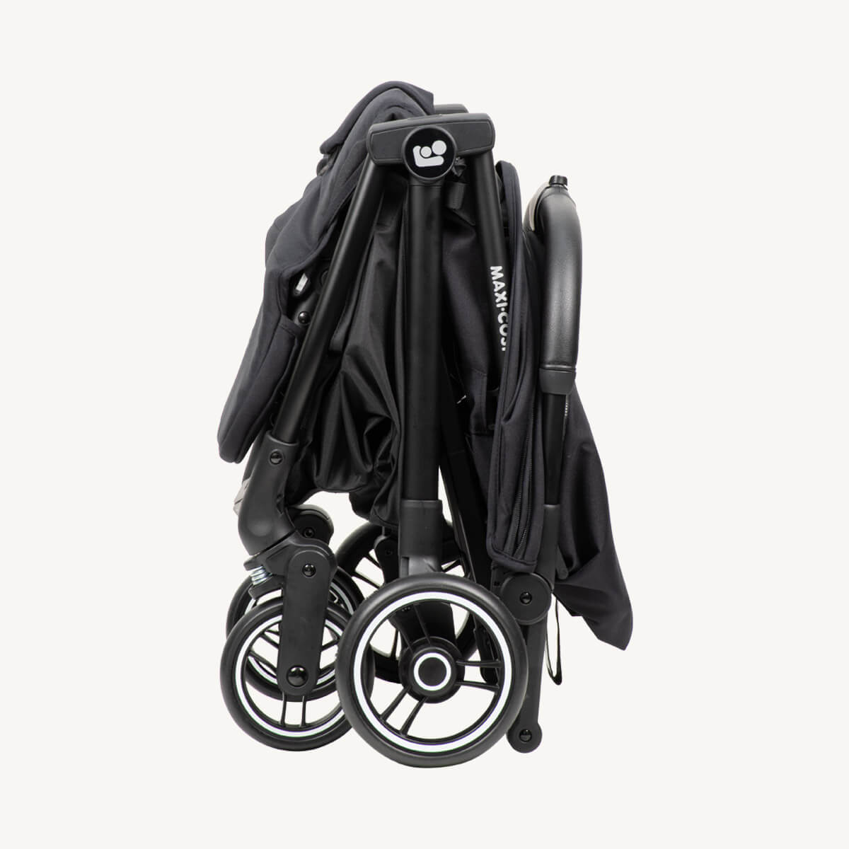 Maxi Cosi Leya compact fold standing upright, Essential Black