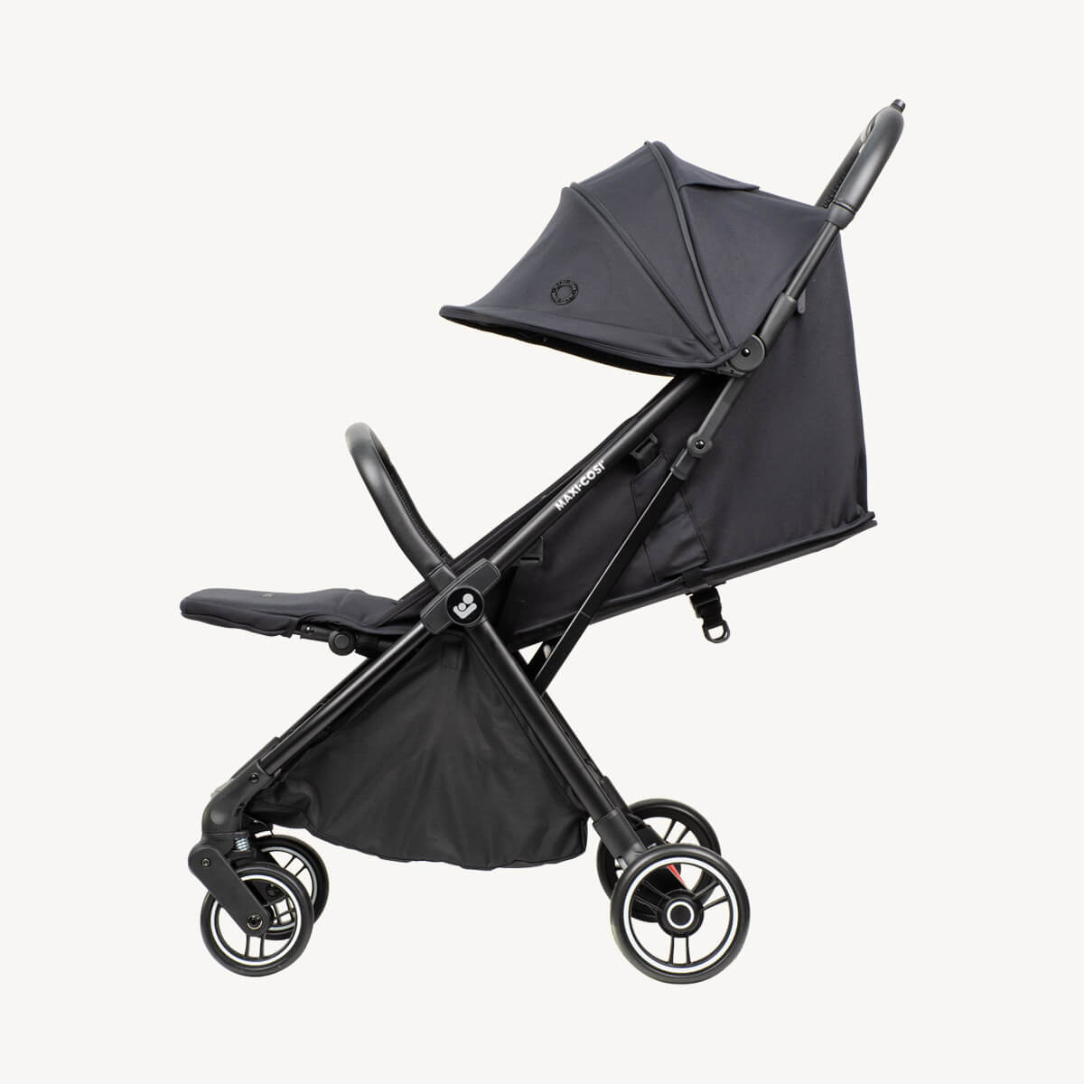 Maxi Cosi Leya stroller in lie-flat recline, Essential Black