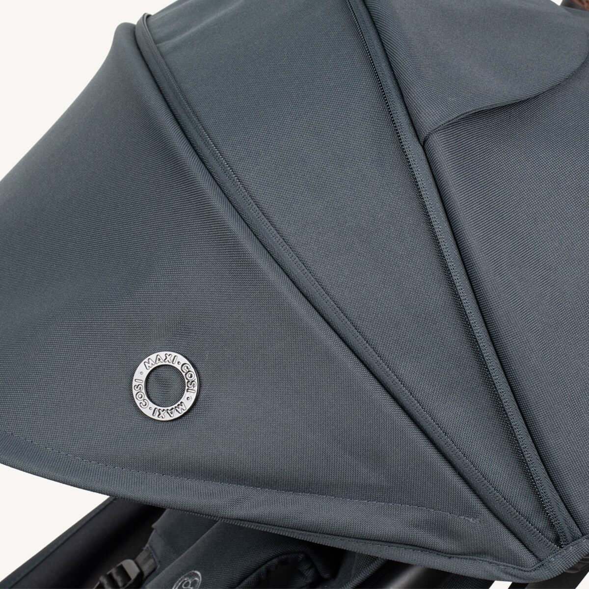 Maxi Cosi Leya fabric and frame detail, Essential Graphite