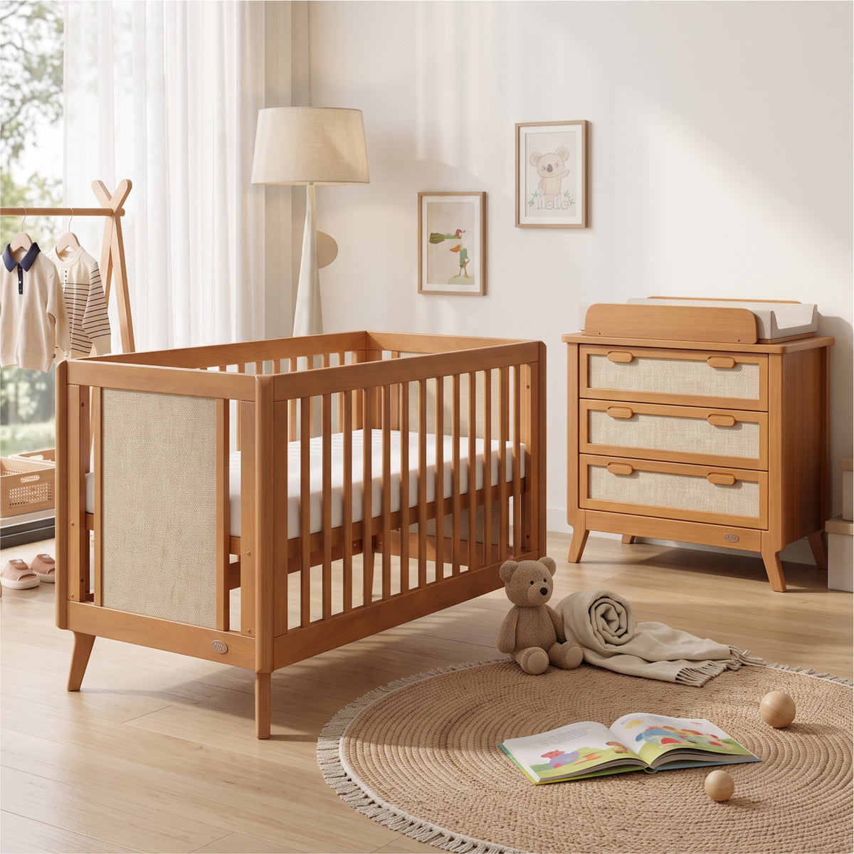 Boori Noosa Cot Bed with matching Noosa 3 Drawer Chest