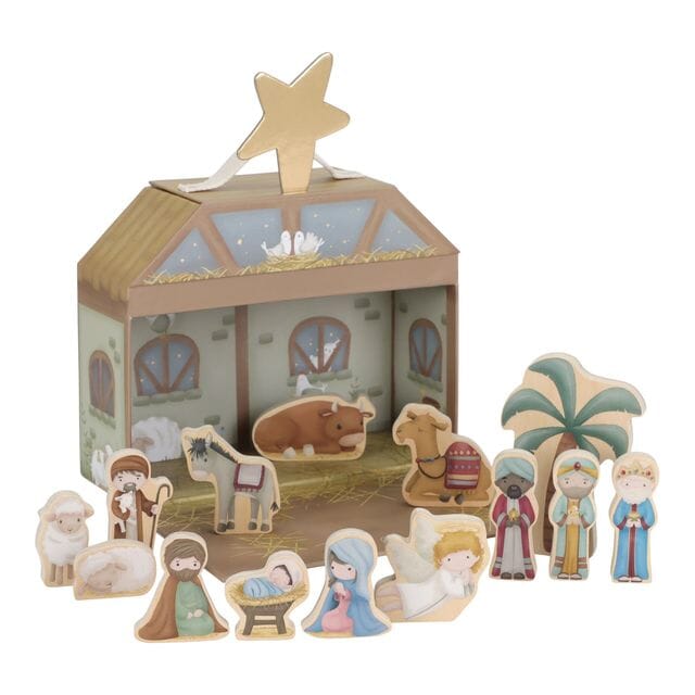 Little Dutch Nativity Play Box complete wooden nativity set