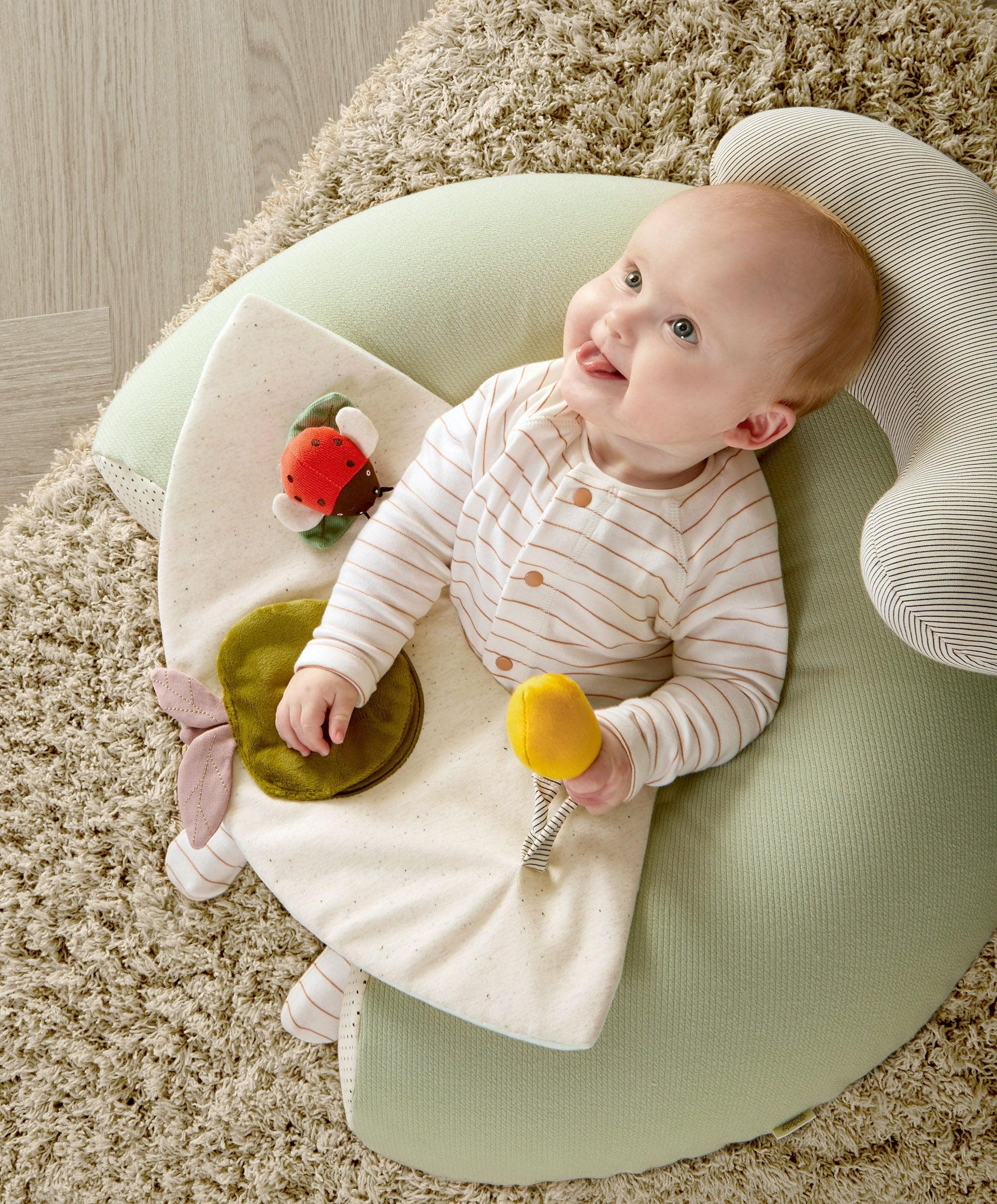 Mamas & Papas Sit & Play Safari — detachable toy panel with ladybird, teether and baby mirror