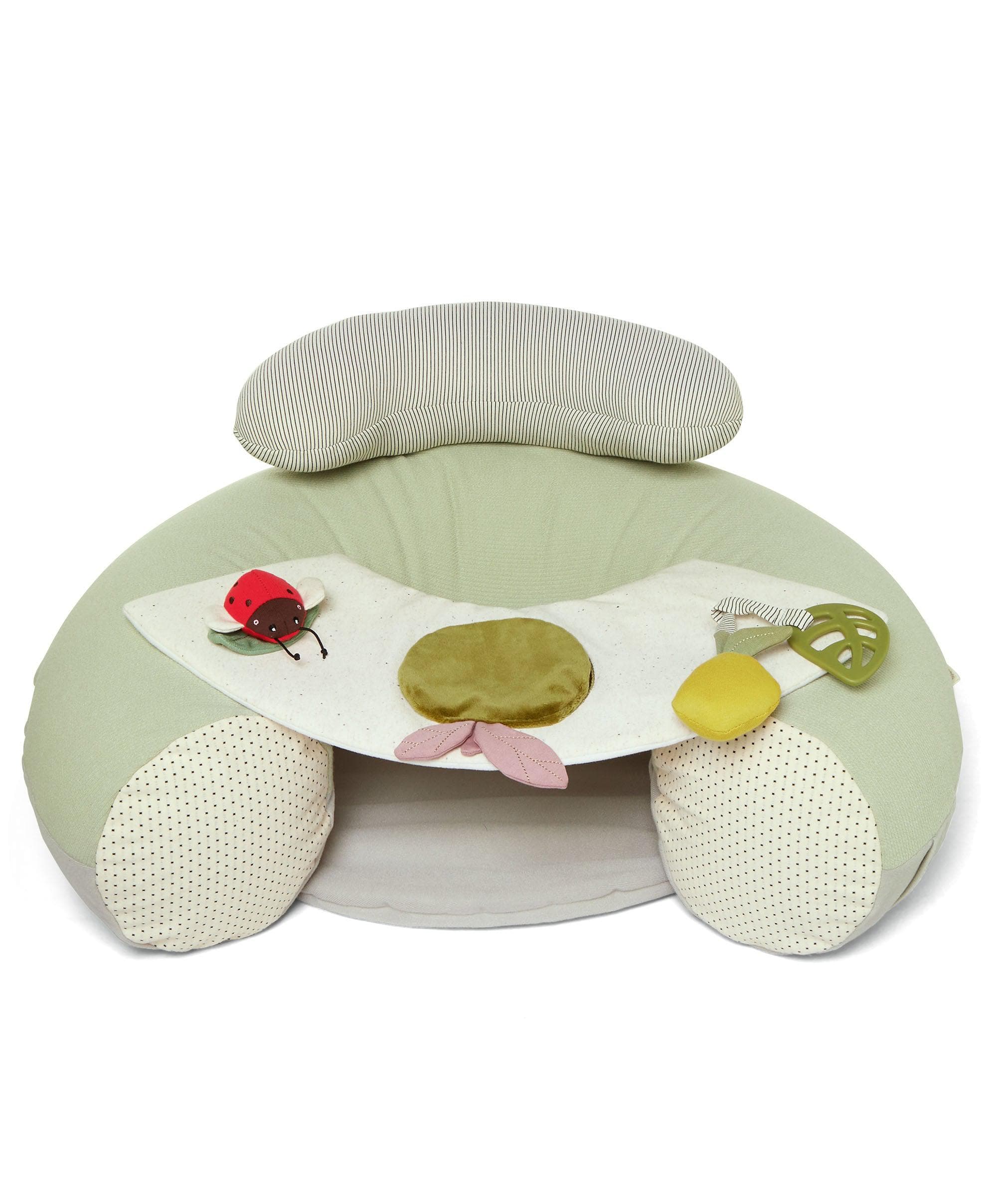 Mamas & Papas Sit & Play Safari — inflatable baby floor seat with safari toy panel and baby mirror