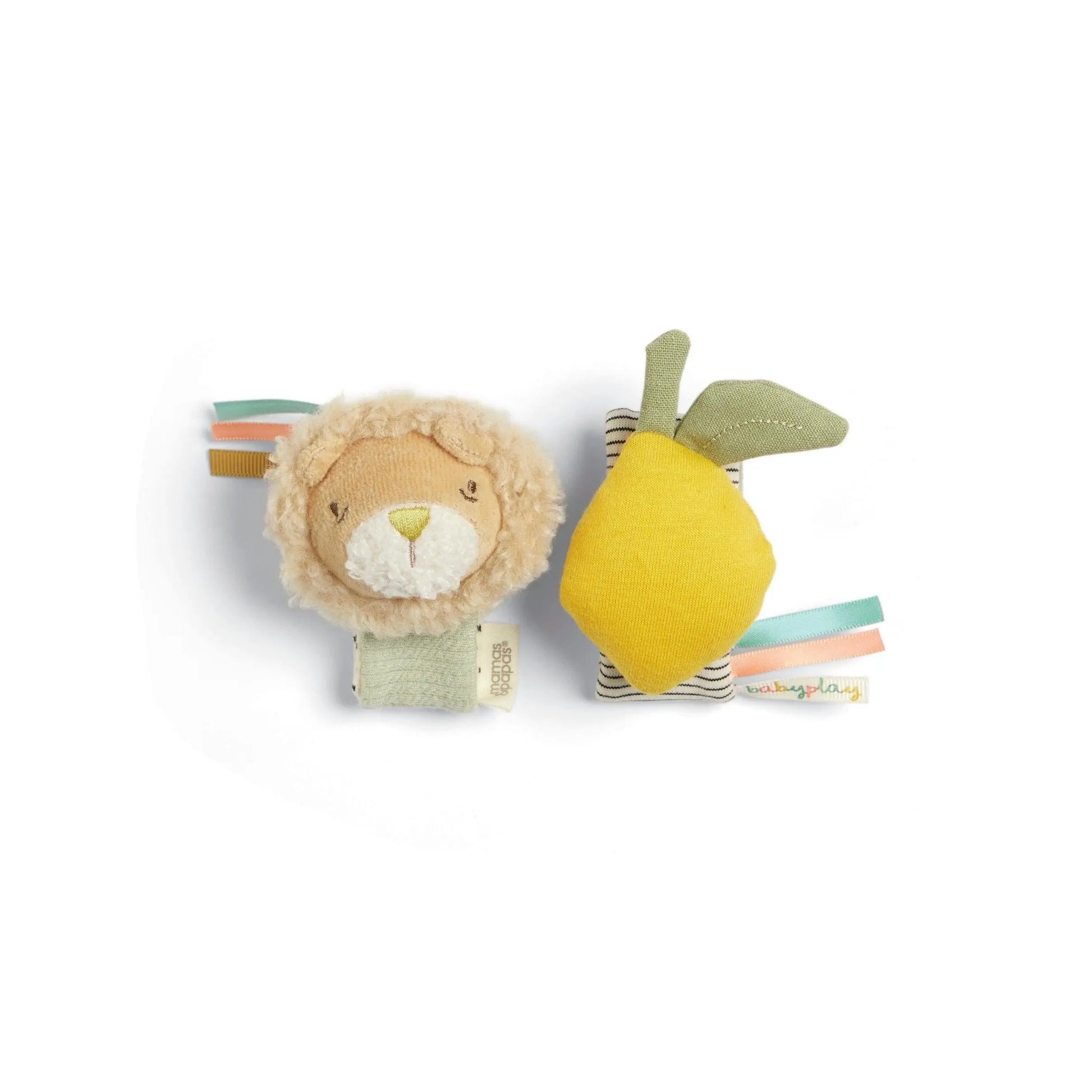 Wrist Rattles - Lion/Lemon  (2 Pack)