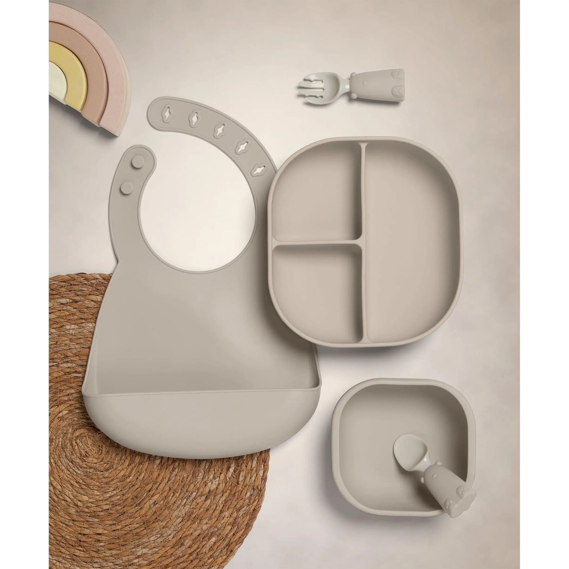 First Mealtime Silicone Set – Truffle