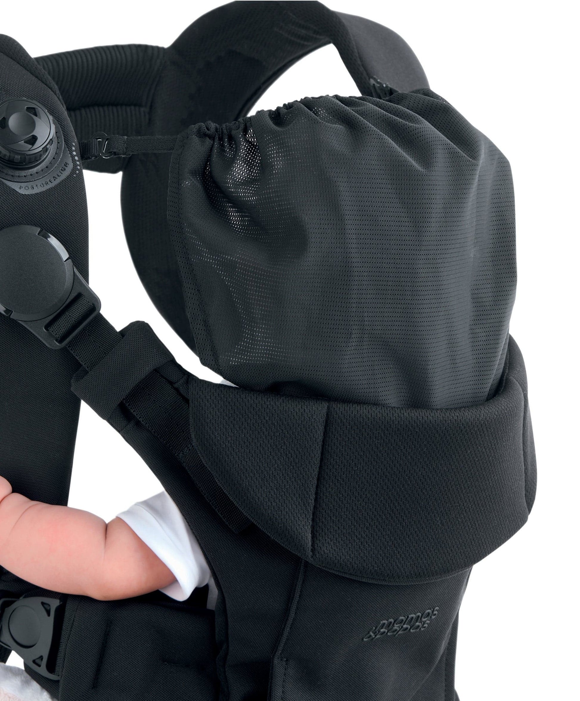 Kudo Baby Carrier Black — ergonomic structured carrier with pelvic support, EN 13209-2:2016