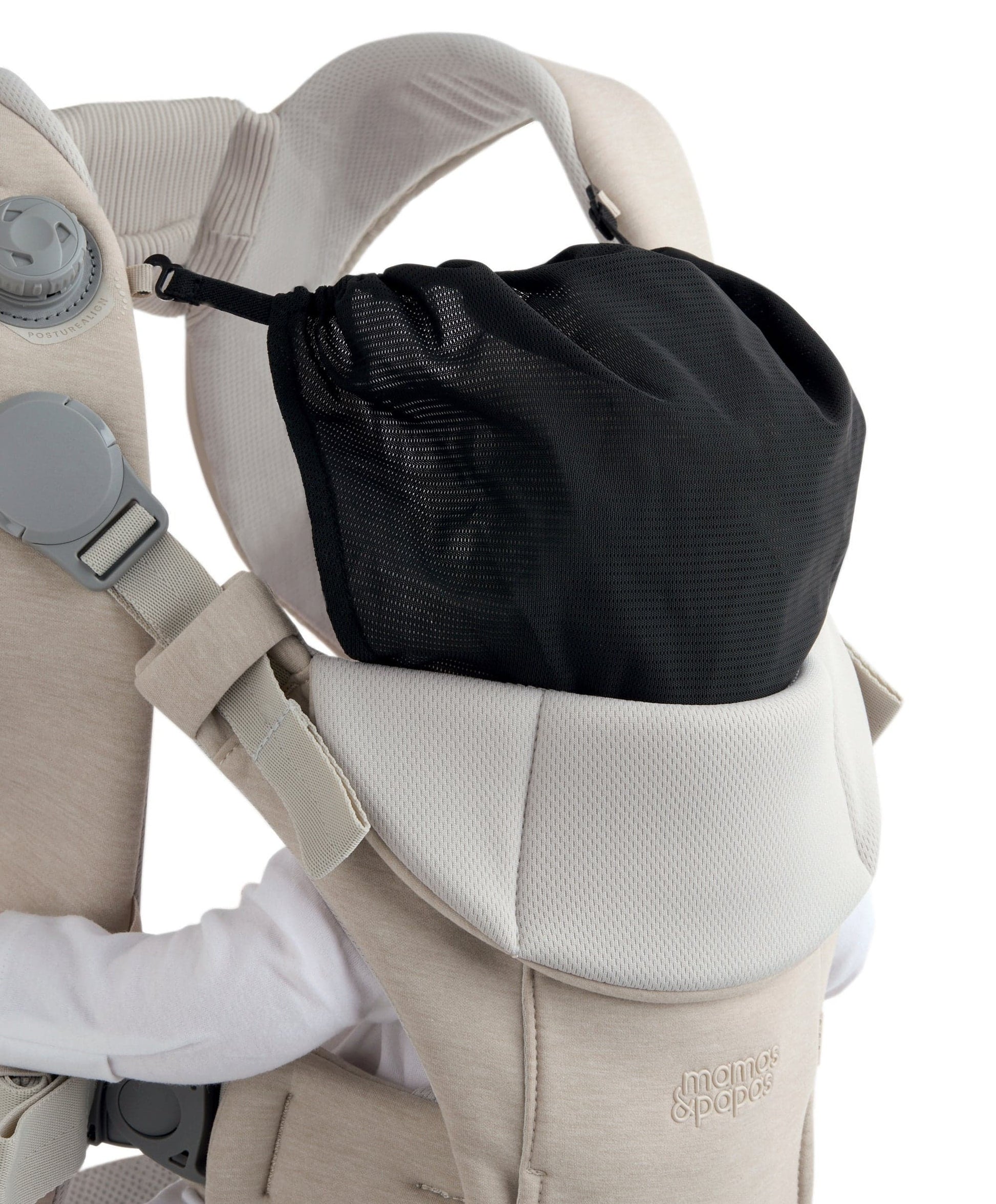 Mamas & Papas Kudo Cashmere — Posture Align dial rear panel, co-developed with chiropractic experts