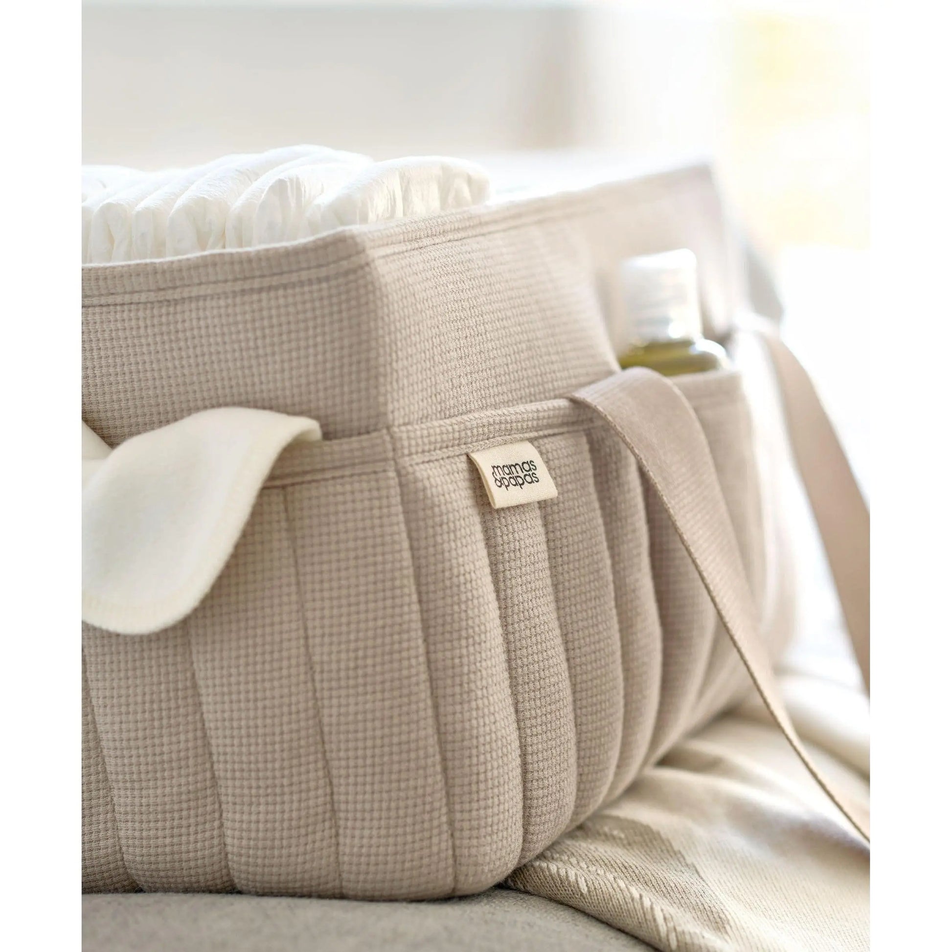 Nappy Caddy- Neutral waffle