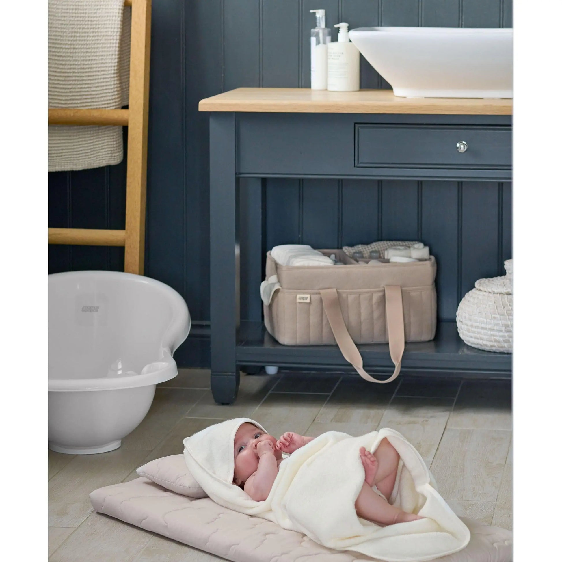 Nappy Caddy- Neutral waffle