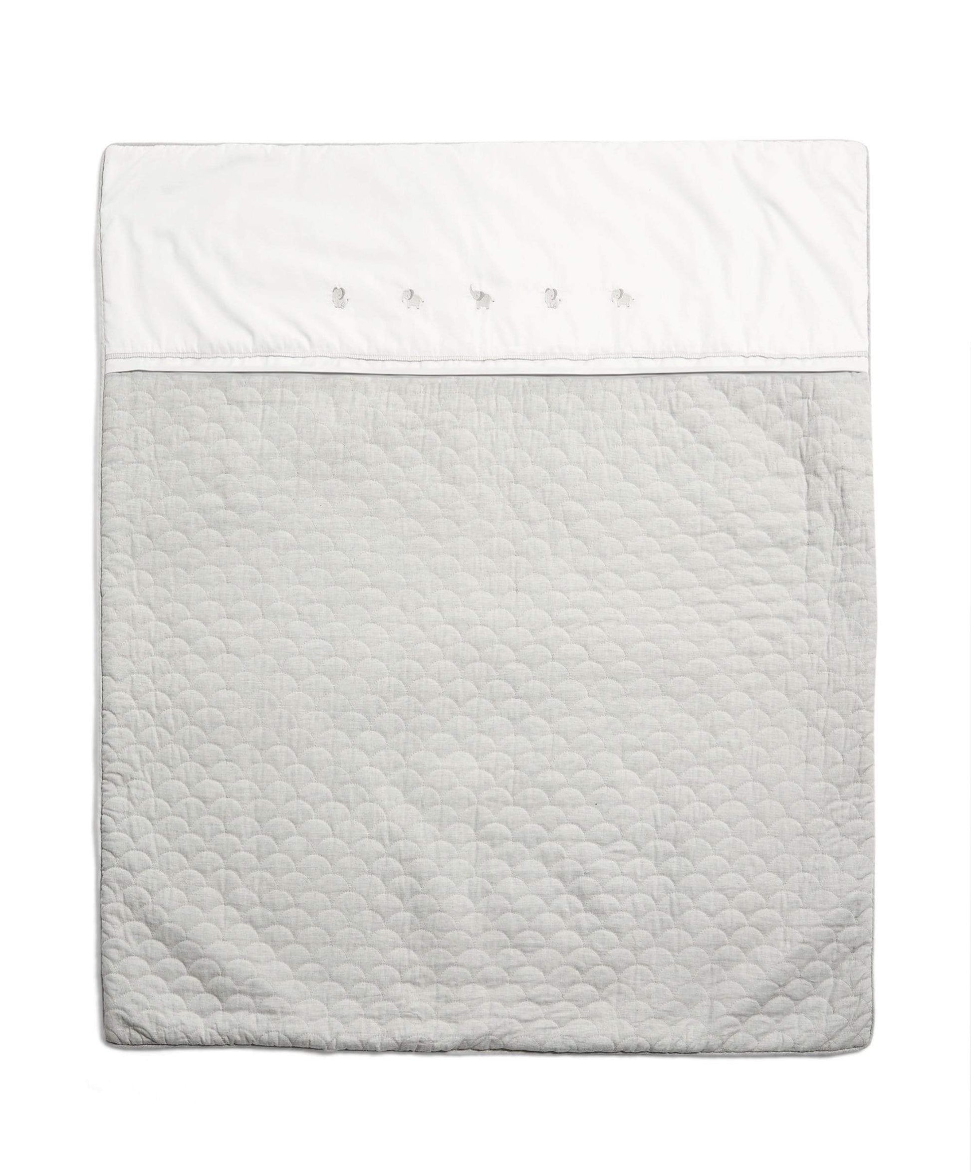 Mamas & Papas WTTW Elephant 4.0 Tog Quilt — bamboo cotton with scallop quilting and elephant embroidery