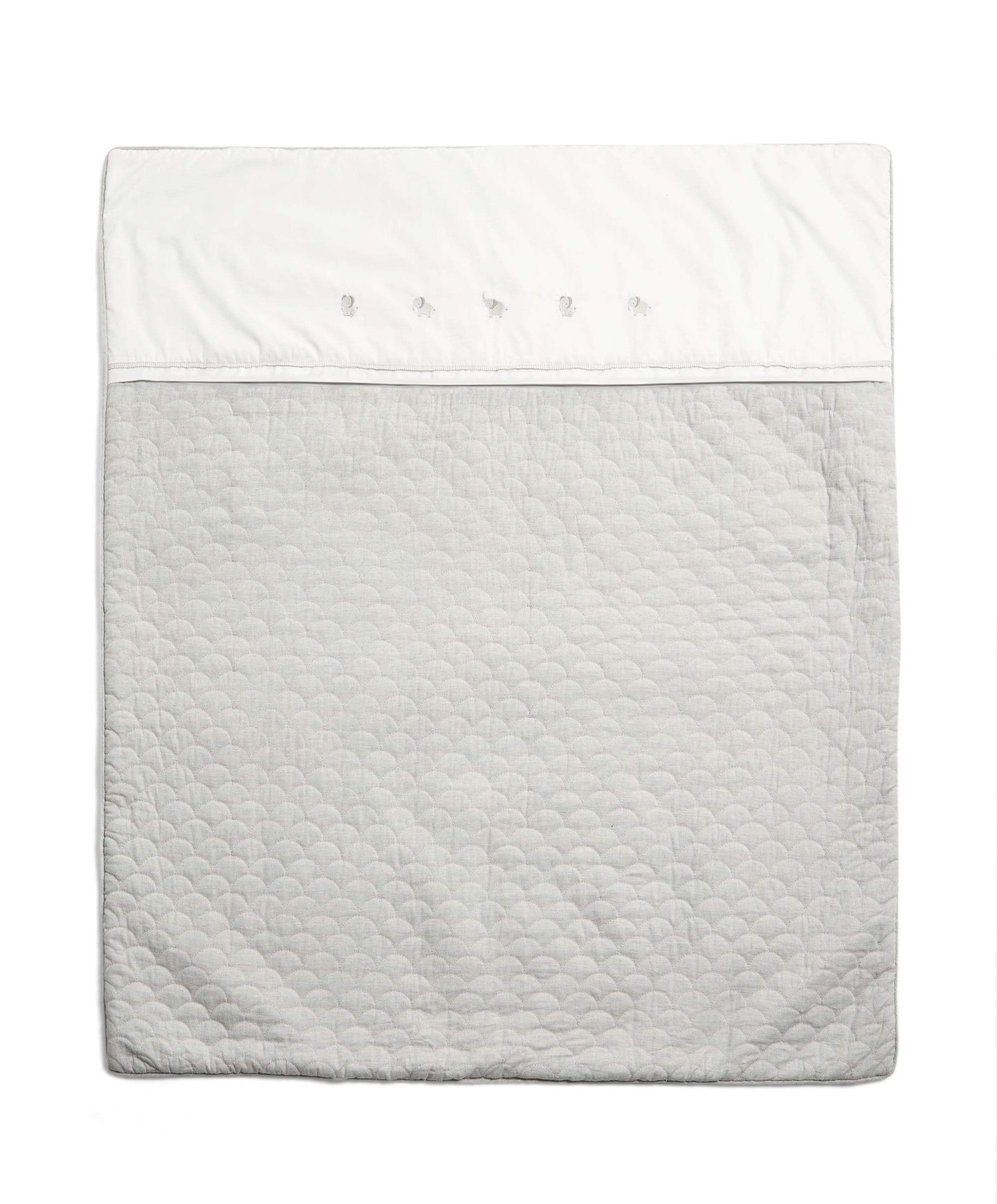Mamas & Papas WTTW Elephant 4.0 Tog Quilt — bamboo cotton with scallop quilting and elephant embroidery