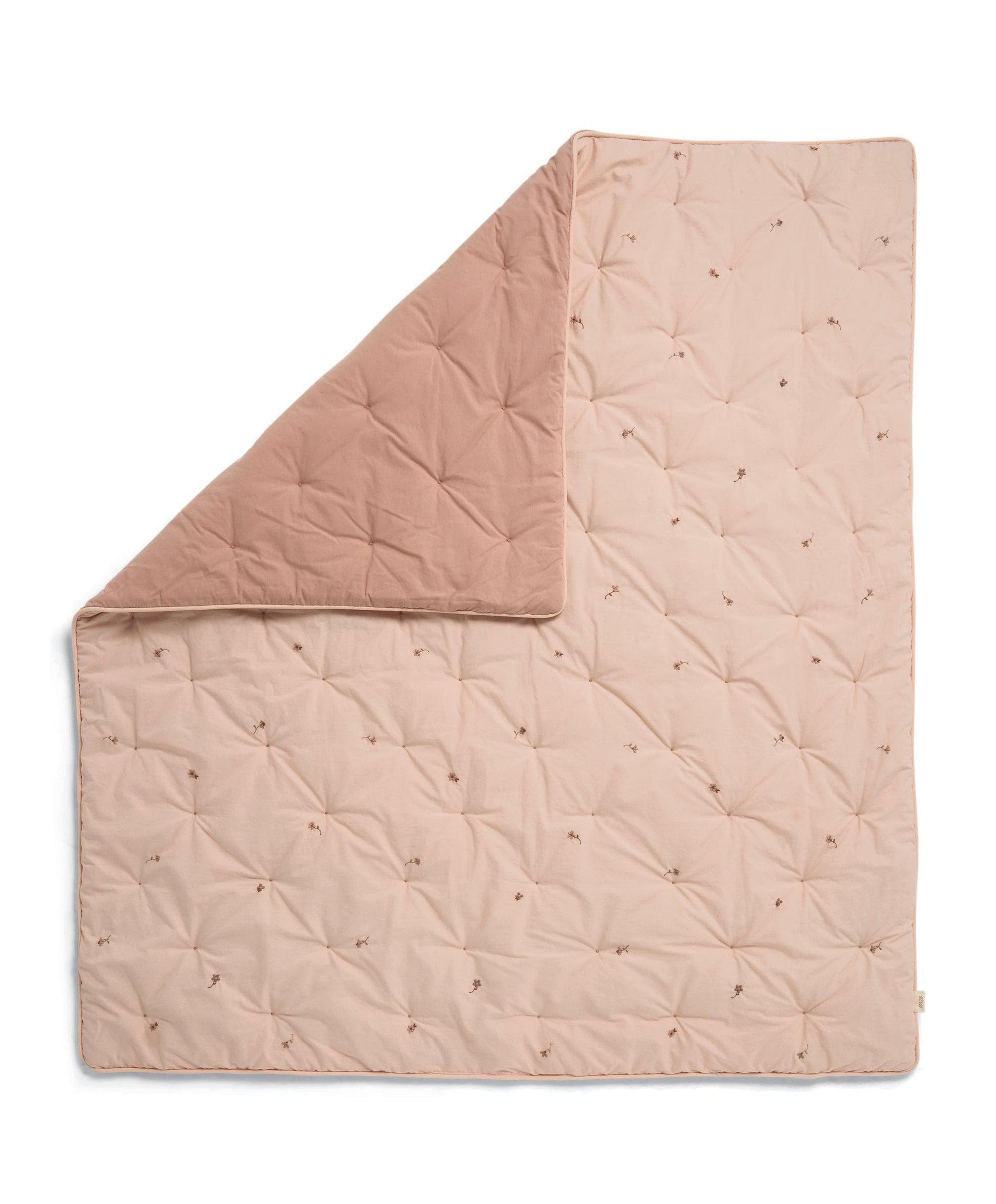 Welcome to the World Wildflower quilt by Mamas & Papas — embroidered floral detail on cotton quilt