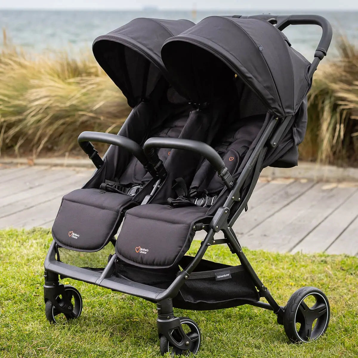 Mother's Choice Adventurer Side By Side Double Stroller  