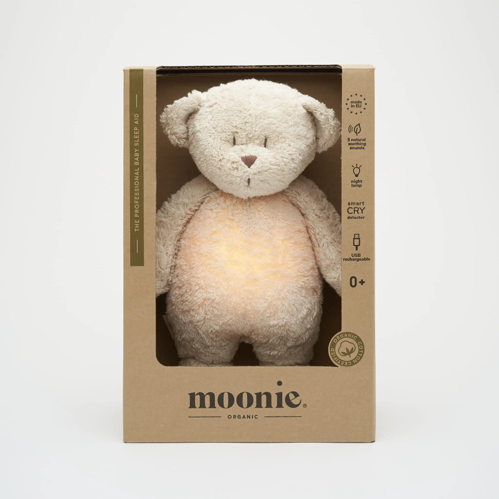 Moonie, Organic Humming Bear - Sand