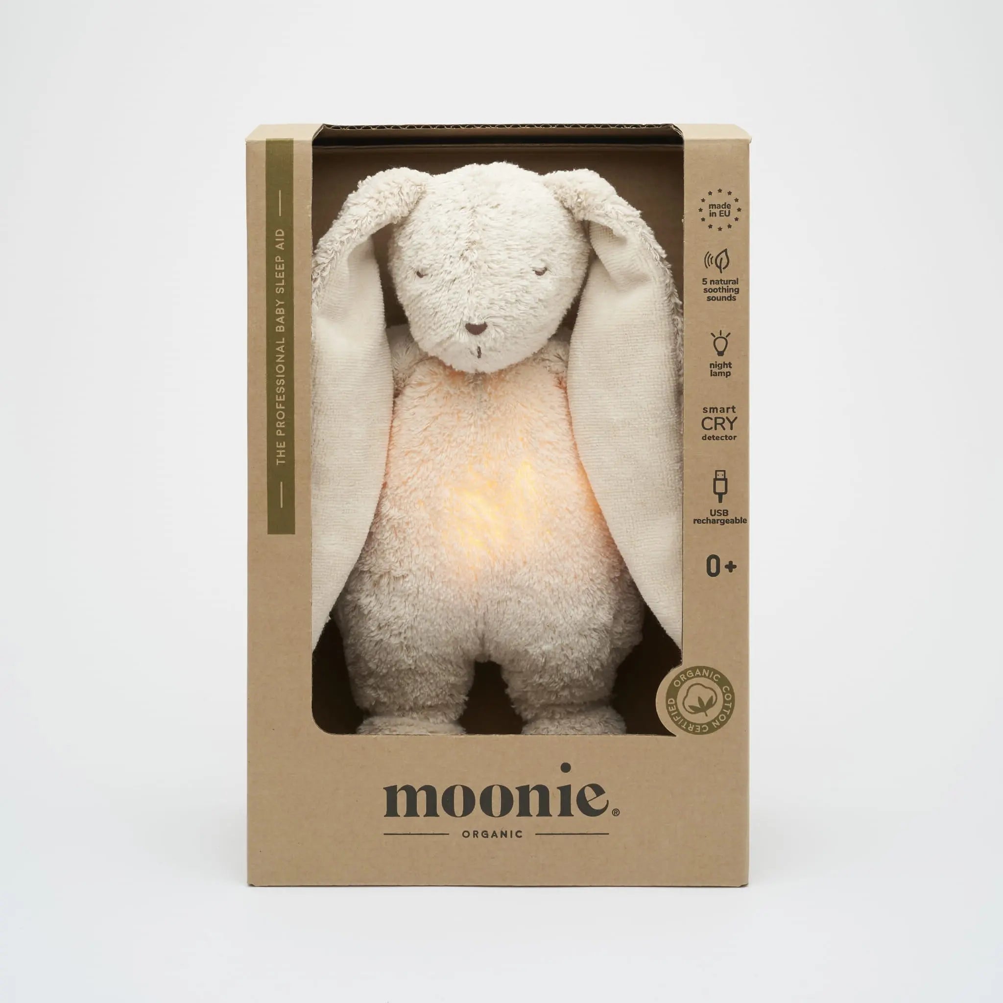 Moonie, Organic Humming Bunny - Sand