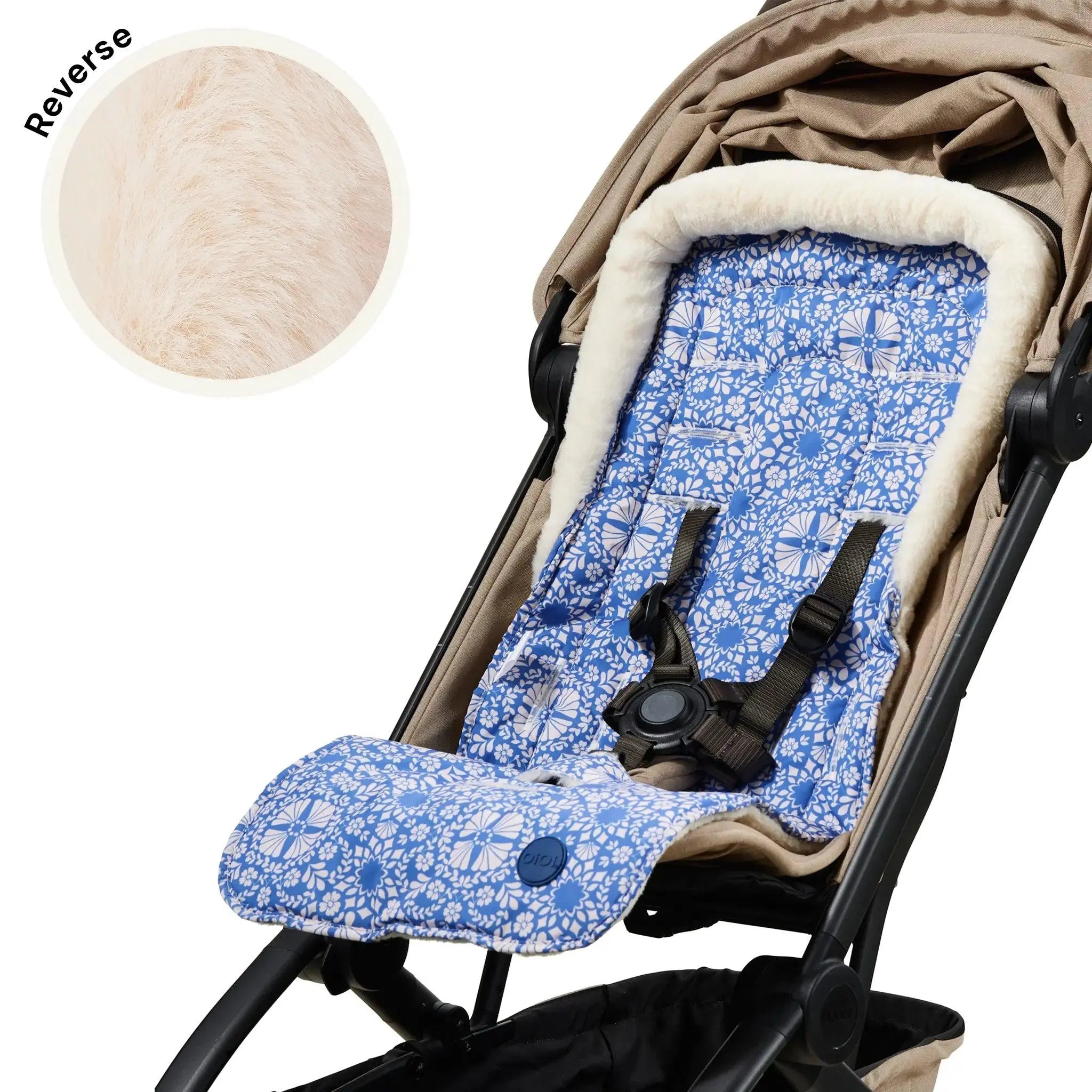 Reversible Pram Liner - Moroccan Tile