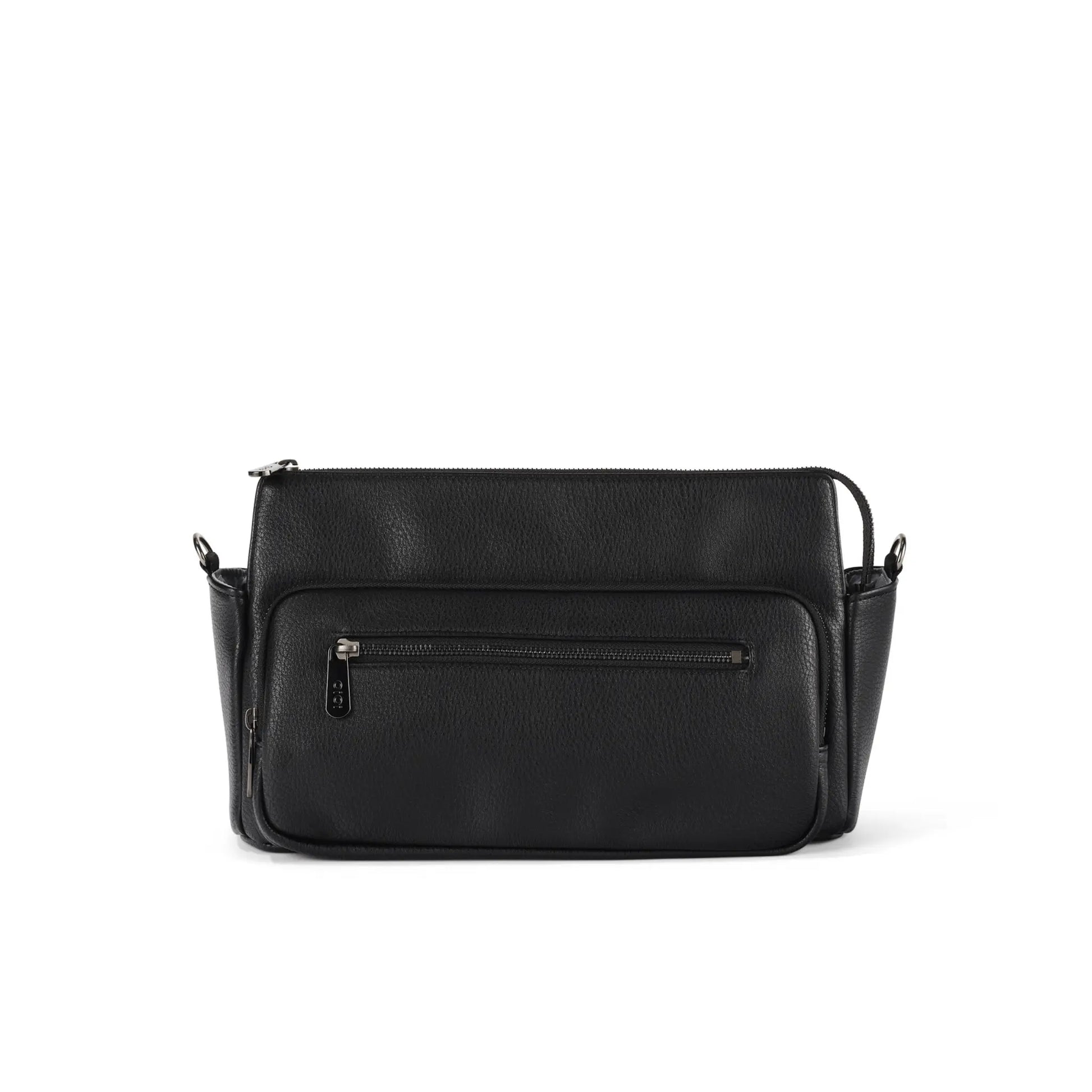 Multitasker Pram Caddy 2.0 - Black Vegan Leather