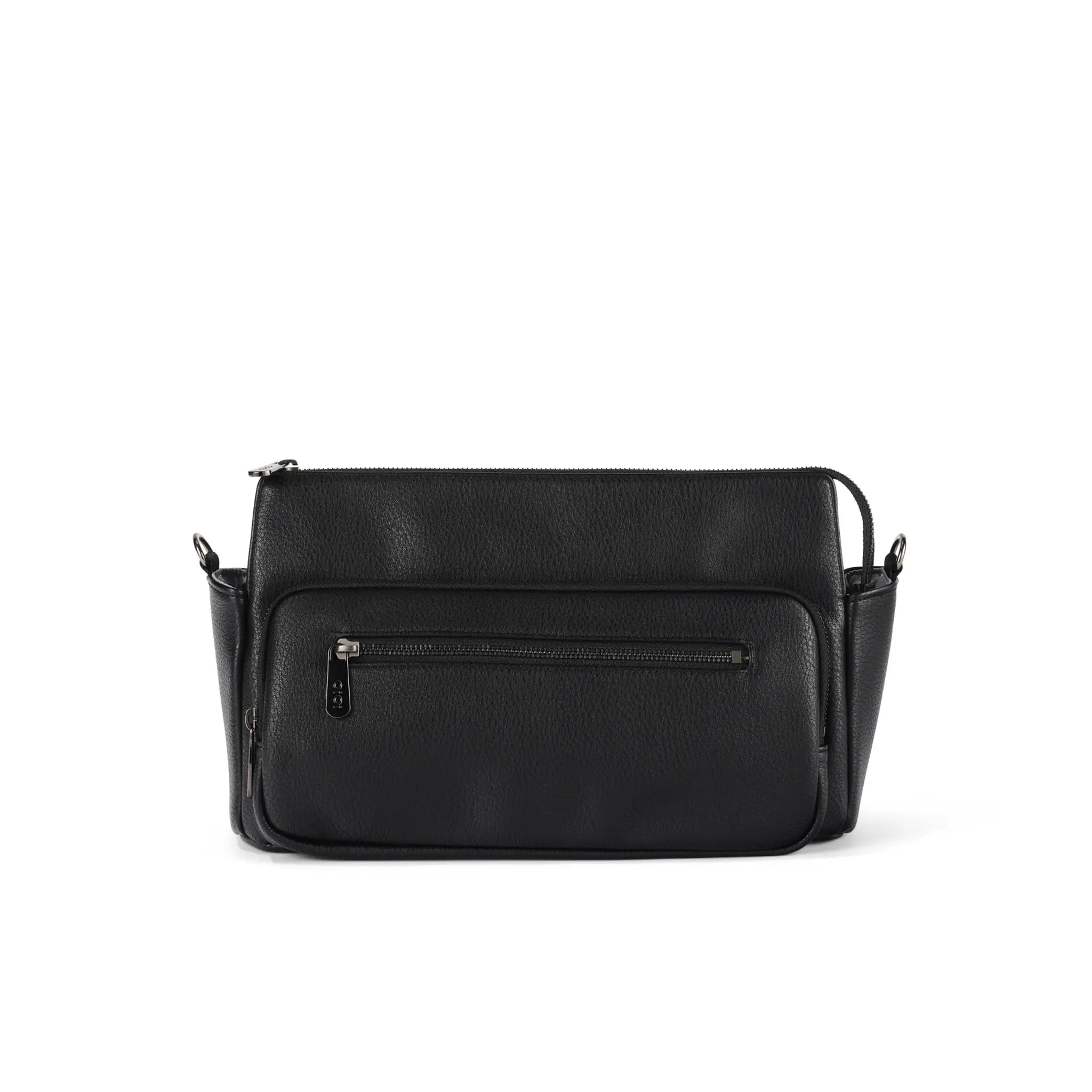 Multitasker Pram Caddy 2.0 - Black Vegan Leather