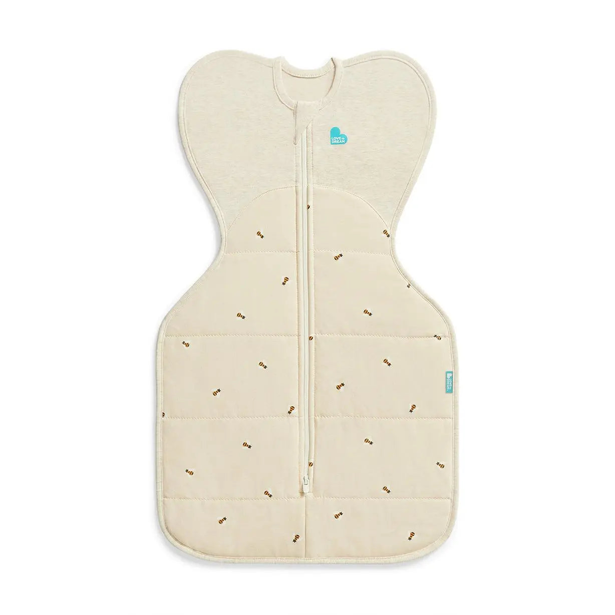 Swaddle Up™ 2.5 TOG Cotton Oatmeal Bees