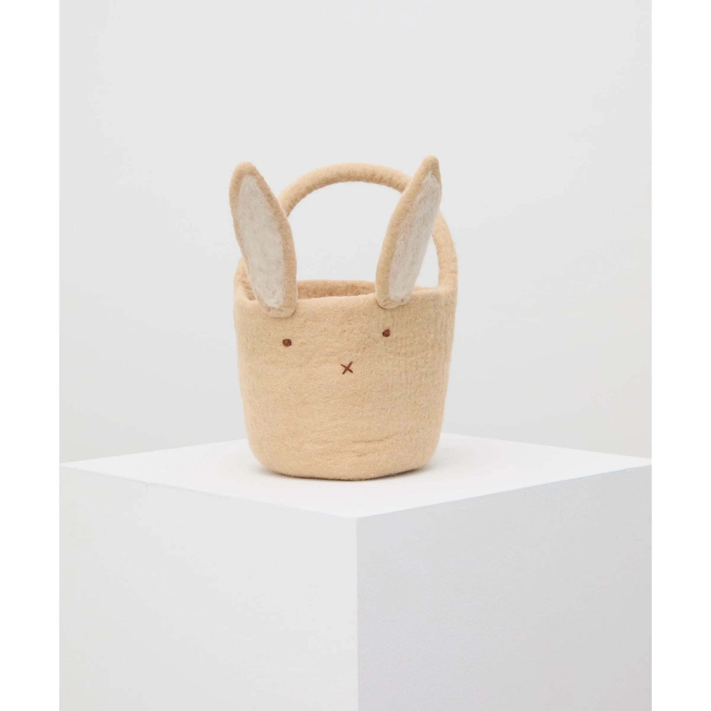 Easter Bunny Basket - Cream