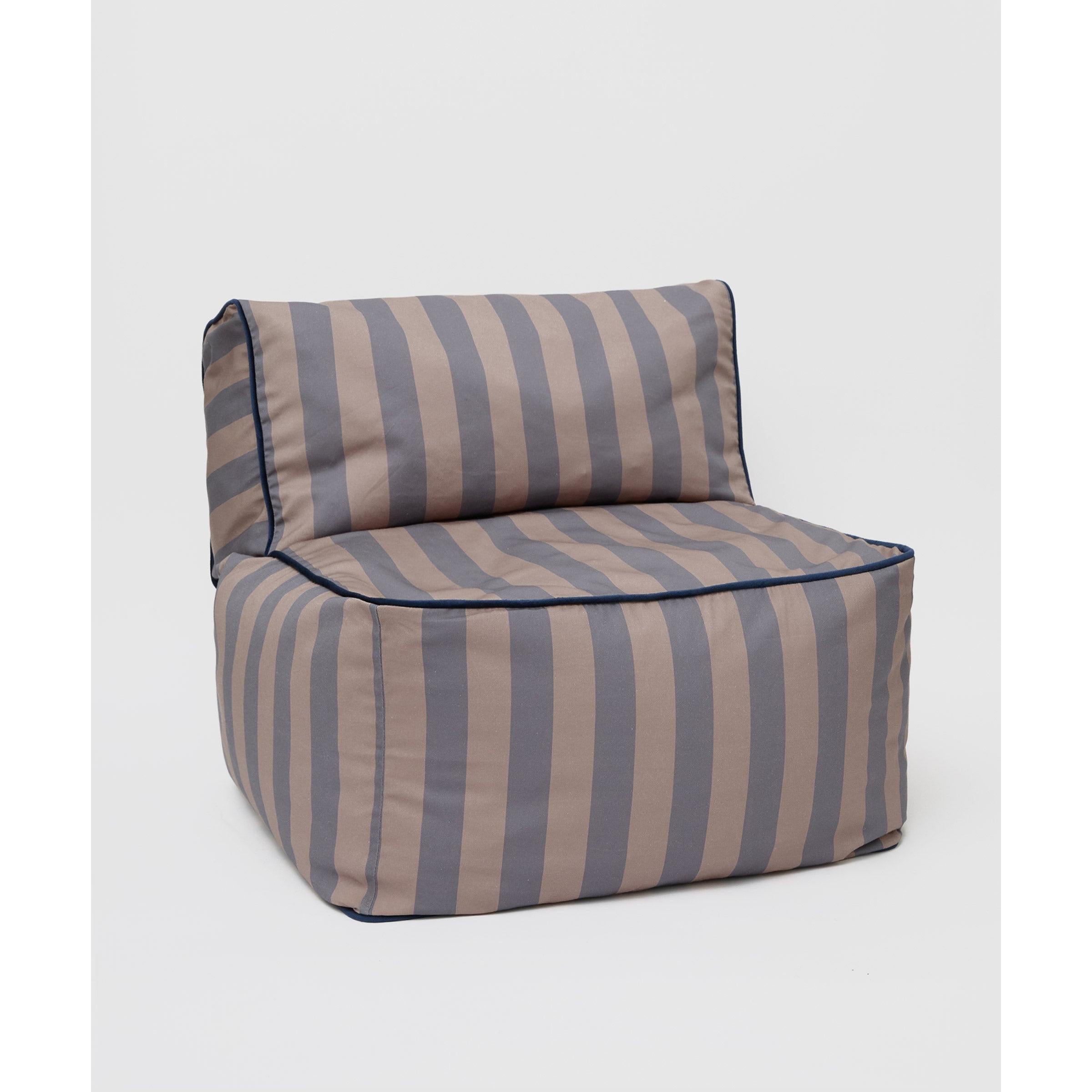 Striped Toddler Lounger - Eggplant