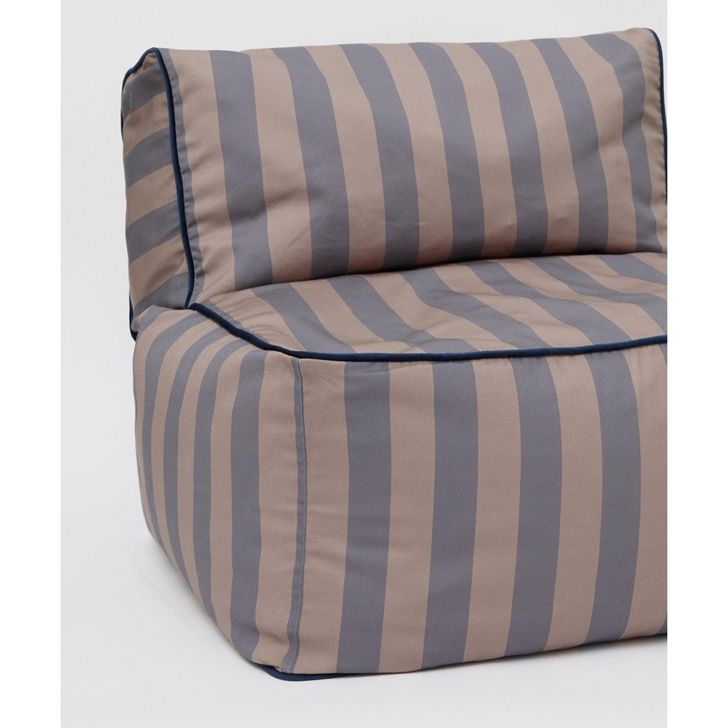 Striped Toddler Lounger - Eggplant