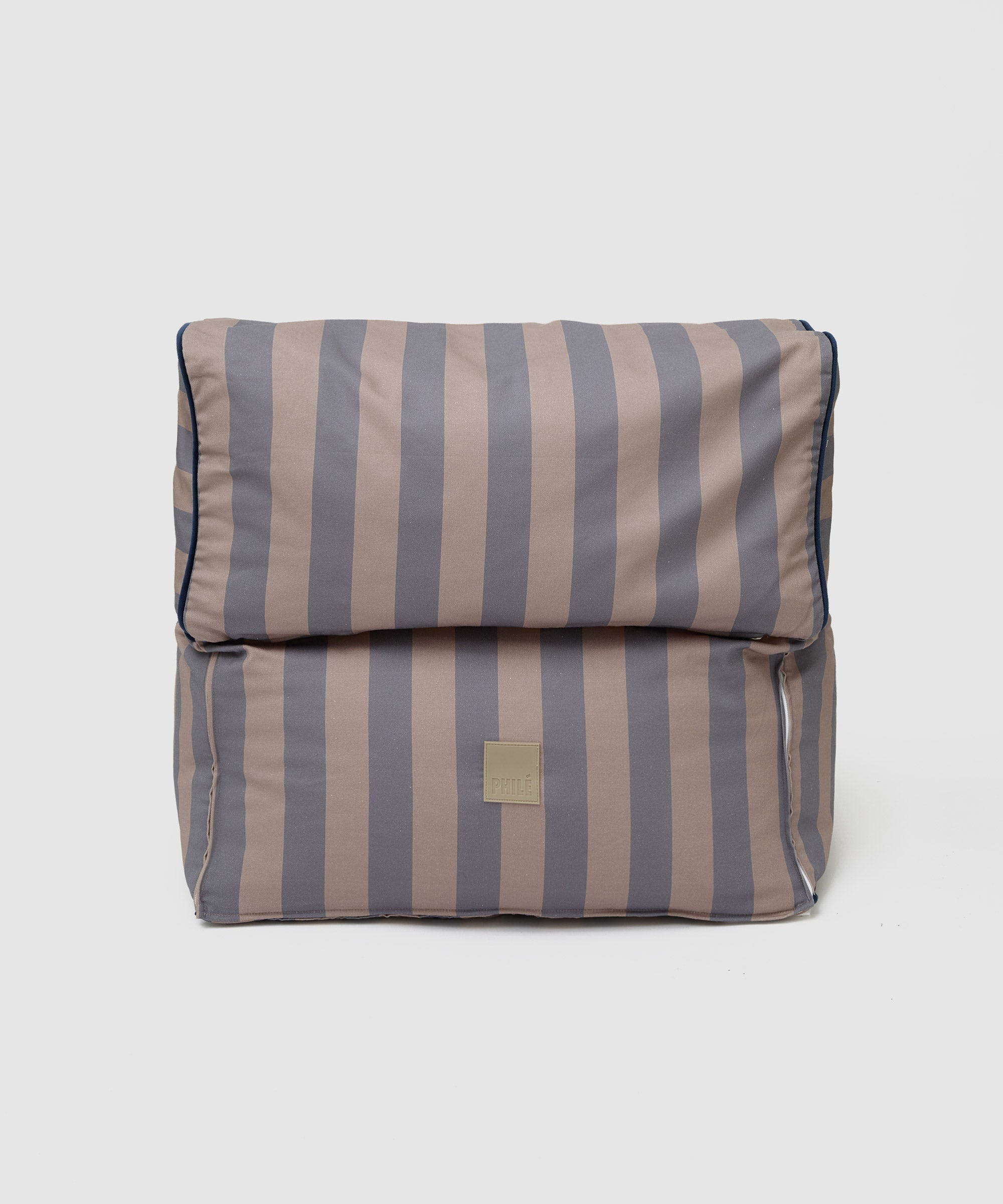Striped Toddler Lounger - Eggplant