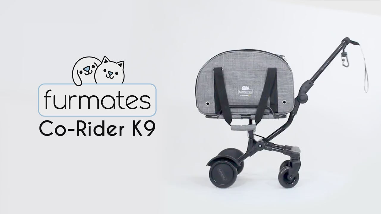 Load video: Co-Rider K9 Pet Trailer