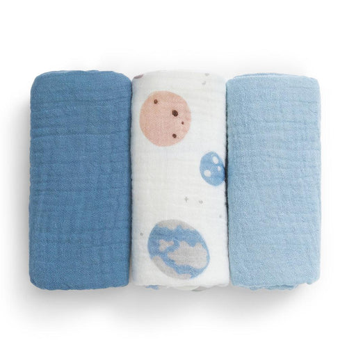 Wash Cloth 3 Pack Cotton Storm Blue Rocket