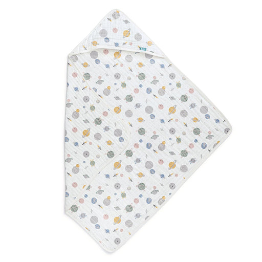 Hooded Towel Cotton Blend White Rocket